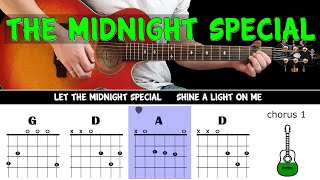 THE MIDNIGHT SPECIAL CCR  Guitar play along on acoustic guitar with easy chords amp lyrics [upl. by Pampuch]