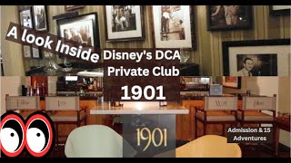 Disneys 1901 take a look inside The Private Lounge of DCA  DCA Club 33 Disneyland [upl. by Etnahsal570]