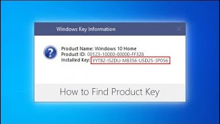 How to Find Windows 10 Product Key  2020 [upl. by Hamfurd]