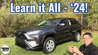 2024 RAV4 LE Review amp Tutorial Buttons Controls Specs More [upl. by Refinne]