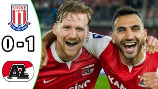 Stoke City vs AZ Alkmaar 01 Highlights  Club Friendly Match 2024 eFootball Game Play [upl. by Carroll]