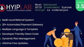 Hyip Lab Investment System Website Free Script with Admin Panel  Hyip Free php script [upl. by Enileda209]