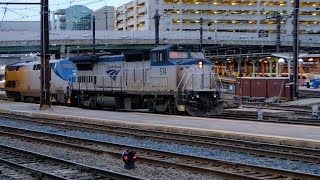 4K60 Dash 8 and Pepsi Can Leaders on Amtraks Silver Service [upl. by Sulecram]