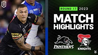 NRL 2023  Penrith Panthers v Newcastle Knights  Match Highlights [upl. by Zigrang]