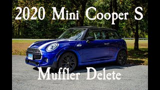 2020 F56 Mini Cooper S Muffler Delete [upl. by Laurita]