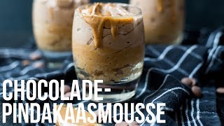 RECEPT Pindakaaschocolademousse  OhMyFoodness [upl. by Chatav624]