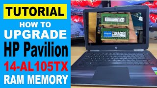 How to upgrade HP Pavilion 14AL105TX RAM Memory [upl. by Lennad]