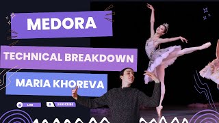 Medora Variation Le Corsaire  Maria Khoreva Technical Breakdown [upl. by Auburta417]