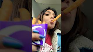 TACO BELL ASMR  nacho fries eating mouth sounds tacobell asmr [upl. by Atiuqrahs]