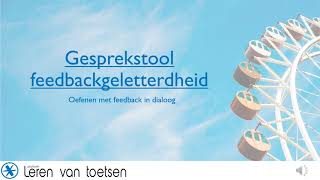 Instructievideo voor studenten  gesprekstool feedbackdialoog 2024 [upl. by Jar598]