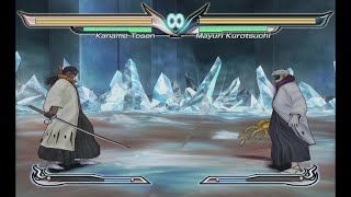 Kaname Tosen vs Mayuri Kurotsuchi Bleach Shattered Blade [upl. by Nirb]