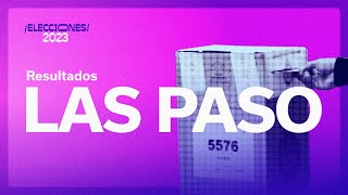 PASO 2023 Escrutinio resultados y análisis [upl. by Enirak]