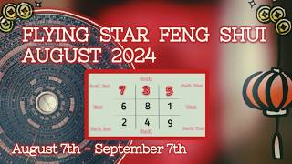 AUGUST 2024 ⭐️ FLYING STAR FENG SHUI FORECAST ⭐️ [upl. by Alrahs]