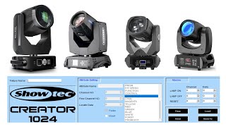 HOW TO CREATE BEAM PERSONALITY FILE Part 3 USING SHOWTEC CREATOR 1024 [upl. by Jehovah934]