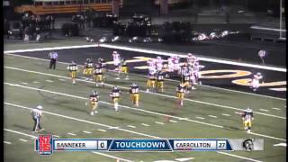 Carrollton 20 yd td pass from Mark Wright to Jordan Bonner [upl. by Novyart]