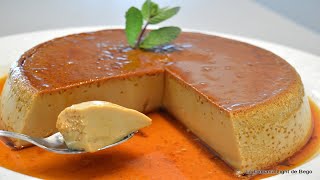 Flan de Huevo casero con Dulce de Leche Receta fácil Paso a Paso para hacer flan [upl. by Adriell]