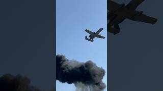 A10 Thunderbolt II Demo Team Simulated Strafe Attack a10 aviation warthog military airforce [upl. by Kathleen219]