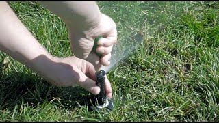 Spray Sprinkler  How to Adjust the Throw Distance [upl. by Hannala]