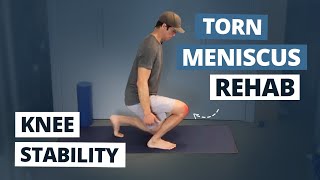 5 Advanced Knee Stability Exercises Great for Torn MENISCUS Rehab [upl. by Nevuer649]