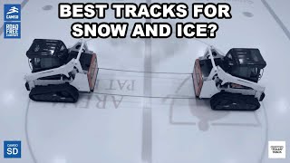 Skid Steer Tracks for Winter and Ice  Skidsteerscom [upl. by Melena]