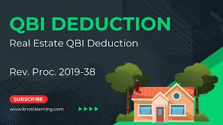 Real Estate QBI Deduction  Rev Proc 201938 Safe Harbor [upl. by Ful103]