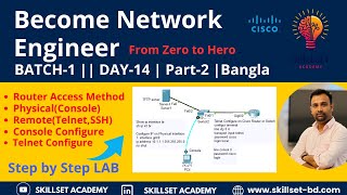 Day14  Part2  Console amp Telnet Password Configure on Router amp Switch  Lab [upl. by Zumstein]