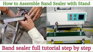 Standing band sealer full unboxing and assembling video Vertical Band sealer Hitran [upl. by Suivatnad]