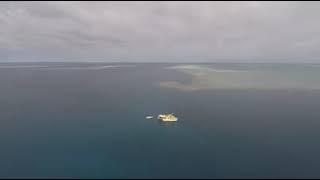 drone on Great Barrier Reef [upl. by Kalindi330]