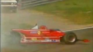 F1  1980 Imola GP  Gilles Villeneuve crash [upl. by Halas369]