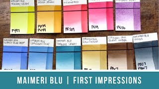 MaimeriBlu Watercolor Review  First Impressions [upl. by Crotty]