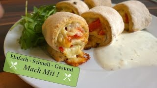 Pizzabrötchen selber macher Der einfache Party Hit  Super Lecker  TOP Anleitung Low Cal [upl. by Teerpnam795]