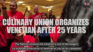 VICTORY The Venetian is now union [upl. by Nelram]