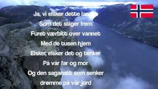 Norway National Anthem Ja vi elsker dette landet [upl. by Ivad880]