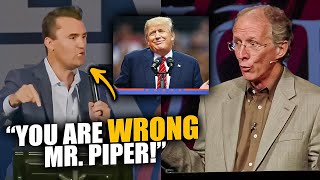 Charlie Kirk CALLS OUT Pastor John Piper About Donald Trump Statements [upl. by Ashlen401]