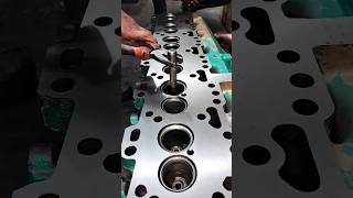 How to Cylinder Head Valve Seat Cutting Work [upl. by Anwahs]