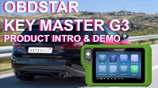 OBDStar Key Master G3 Key Programming Tool Intro and Demo [upl. by Yelhsa780]