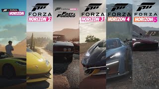 Forza Horizon All Intros From 2012 to 2021  Forza Horizon to Forza Horizon 5 [upl. by Nnyloj]