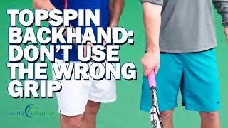 ONE HAND BACKHAND TENNIS TIP  Use An Eastern Backhand Grip Like The Pros [upl. by Ytirev2]