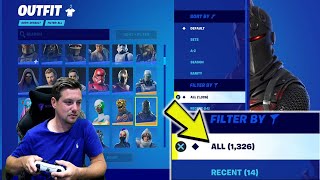 Saying ALL 1326 Fortnite Skin Names That i Own in My Fortnite Locker WORLDS EXPENSIVE LOCKER 2022 [upl. by Alat932]