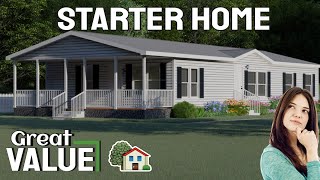 BEAUTIFUL Southern Farmhouse by Clayton Homes double wideMobile Home tour [upl. by Rawdon406]