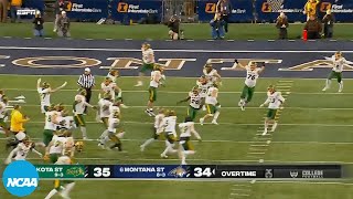 Full OT from NDSUMontana State FCS second round thriller [upl. by Zehcnas557]