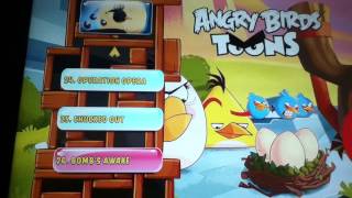 Angry birds toons season 1 volume 2 Blue Ray DVD main menu [upl. by Nomelif461]