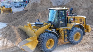 Cat 972M Wheel Loader Loading Trucks [upl. by Ancelin]