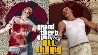 GTA 5  All 5 Endings ABC Secret amp BETA [upl. by Rida]