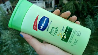 Vaseline Intensive Care Aloe Fresh Body Lotion Review  Body Lotion For Summer [upl. by Combs]