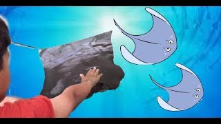 🐳 Encontro com as Arraias  Animais Marinho  Vídeo para Crianças SeaWorld Parque de Diversão [upl. by Rudolf210]