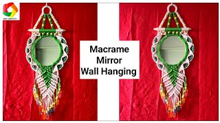 Macrame Mirror Wall Hanging Design [upl. by Marybelle]