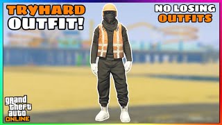 Easy Black Joggers Garbage Vest Glitch Modded Tryhard Outfit GTA Online [upl. by Enywad449]