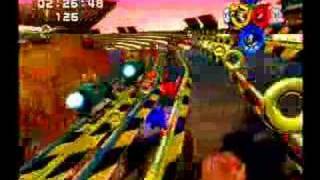 Sonic Heroes  Rail Canyon  Playthrough [upl. by Elwyn]