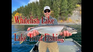 Whitefish Lake Lake Trout Fishing [upl. by Naujyt332]